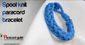 spool knit paracord bracelet