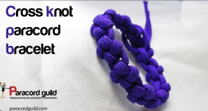cross knot paracord bracelet