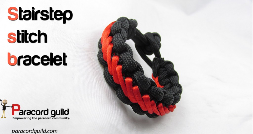 Stairstep stitched paracord bracelet - Paracord guild