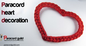 paracord heart decoration